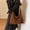 Brown, variant on Shoulder Bag For Elegant Soft Crossbody Boho Handbag (Black One Size)