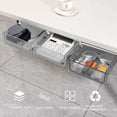 thumbnail image 4 of Under Desk Storage Rack with Drawer | Drill-Free Adhesive Under Table Organizer | Slide Out Hidden Storage Box for Office Supplies, Stationery, and Small Accessories | Space Saving Desk Accessory, 4 of 6