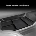 thumbnail image 3 of Boîte de Rangement sous Console Organisateur TPE Accessoire Intérieur de Voiture Multifonctionnel avec Plusieurs Compartiments Installation Facile Design Gain de Place, 3 of 8