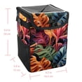 thumbnail image 5 of Tropical Plants Foldable Car Garbage Can with Lid, Leak-Proof Mini Trash Can and Hanging Storage Bag for Car, 5 of 6