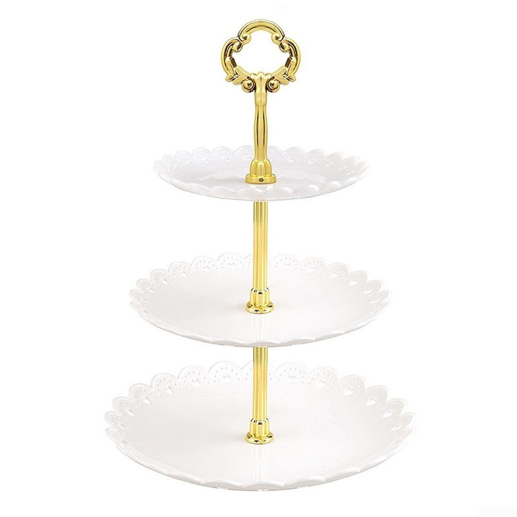 3-Tier Cake Stand Wedding Serving Plate Party Cupcake Tray Dessert Fruit Display 