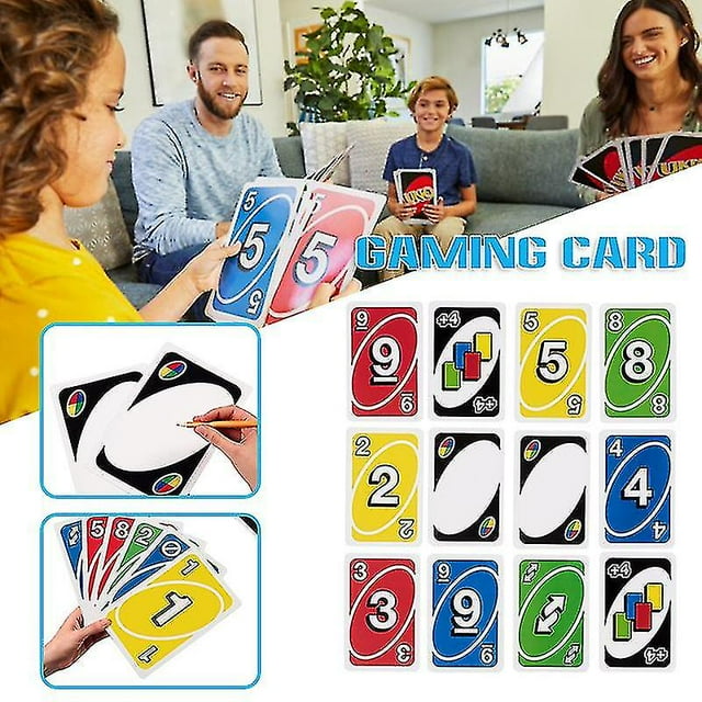 Juego de cartas familiar gigante Uno con juego de cartas de gran tamaño para 2-10 jugadores Suministro de fiesta en casa Sincero Hogar