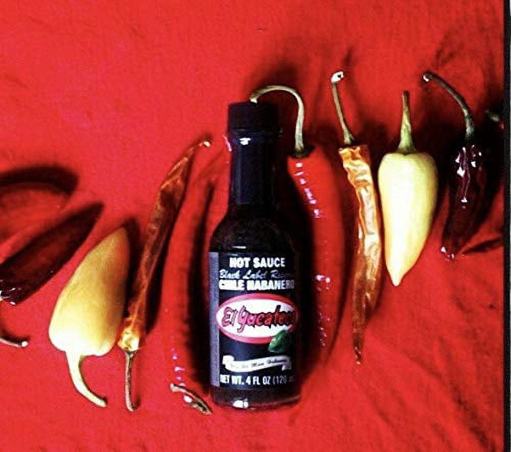 El Yucateco Black Label Reserve Chile Habaneo Hot Sauce, 2 Liter/Half Gallon