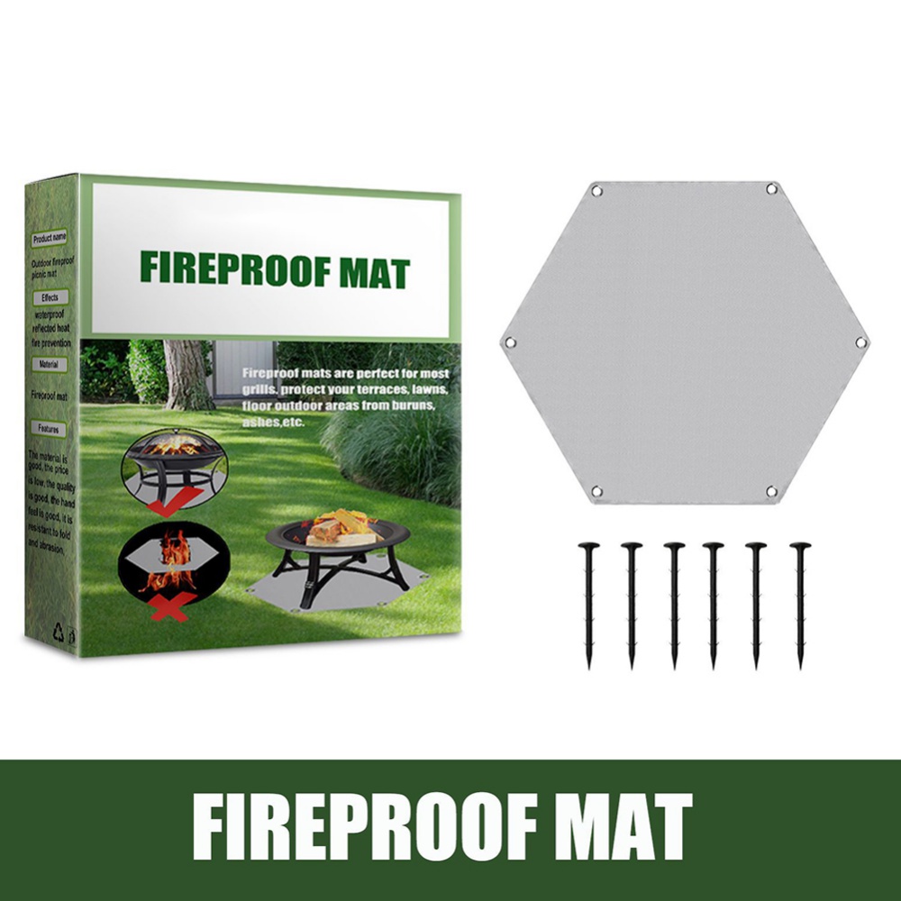 Fire Pit Mat(36 inch),Ember Mat for fire pits Outdoor Wood Burning,Fire