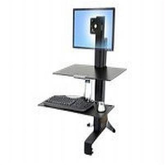 Workfit-S Sit-Stand Workstation For Single Lcd Monitor  Ld  With Worksurface And