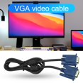 thumbnail image 2 of Visland VGA Cable Practical Wide Application Plug Play 1.5m Computer Monitor VGA Male to Male Connecting Wire for TV, 2 of 8
