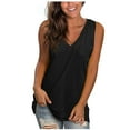 thumbnail image 4 of Birdeem Hauts Sans Manches Décontractés pour Femmes, Unis, à Col en V, Dégradé, Amples, Style Camisole, 4 of 12