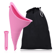 Richgv Female Urination Device,Silicone Pee Funnel for Women,Female Urinal Women Pee Funnel Allows Women to Pee Standing Up, Reusable Womens Urinal is Ideal for Camping,Hiking,Outdoor Activities