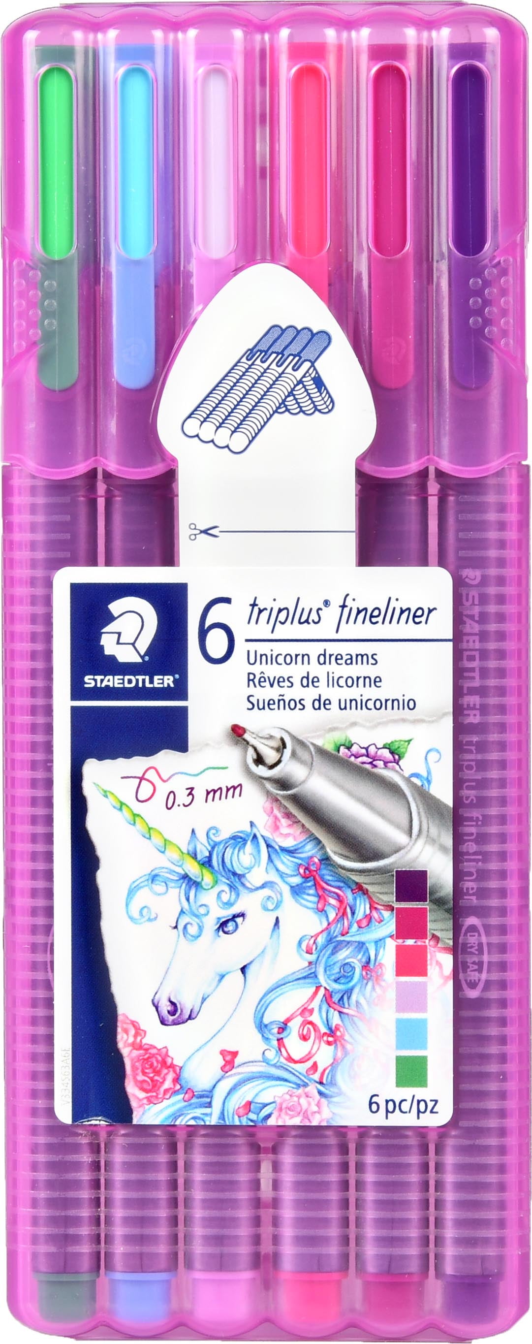 6 Unicorn Dreams Pencils With Eraser