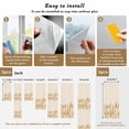 thumbnail image 6 of Fall Wheat Window Privacy Film, Autum Botanical Rustic Yellow Orange Static Cling UV Sun Blocking Heat Control Window Tint Day and Night, Non-Adhesive One Way Windows Privacy Cover 17.7''x78.7'', 6 of 7