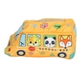 thumbnail image 1 of Montessori Toys For Infants, Soft Reliable Plush Material School Bus Shape Baby Tissue Box  For Gift, 1 of 8