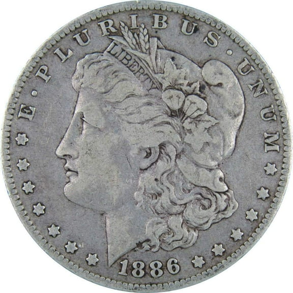 1886 O Morgan Dollar F Fine 90% Silver $1 US Coin Collectible
