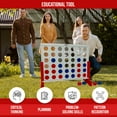 thumbnail image 3 of Bolaball: Giant 4-In-A-Row Outdoor Wooden Game, White, 3 of 8