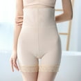 thumbnail image 3 of SWSMCLT Women's High Waisted Body Shaper Slimming Shapewear Shorts Tummy Control Removable Firm Compression Underwear High Paddings Butt Lifter Padded Hip Enhancer Nude Beige 10, 3 of 5