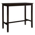 thumbnail image 1 of Linon Claridge Rubberwood 42" Bar Height Pub Table in Walnut Brown Finish, 1 of 8