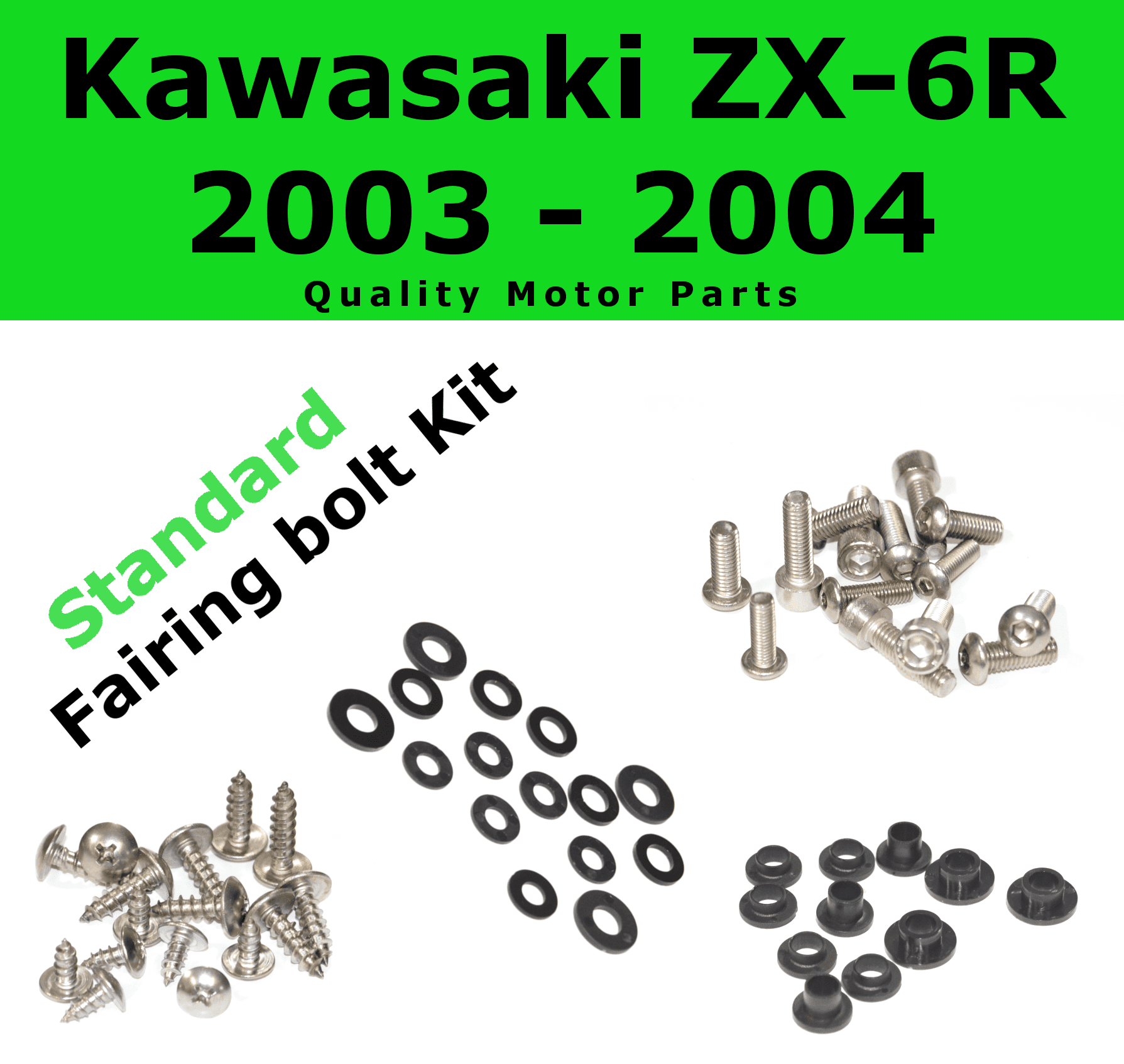Fairing Bolt Kit body screws fasteners for Kawasaki ZX 6R 2002 ZX6R Stainless
