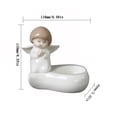 thumbnail image 3 of Birdeem Ceramic Angel Candlestick, 3 of 6