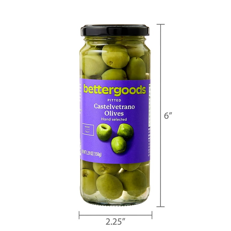 bettergoods Pitted Castelvetrano Olives, 5.29 oz Jar - Walmart.com