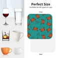 thumbnail image 6 of Yiaed Colorful Crab Print Leather Coasters for Drinks - Cup Coasters Coffee Table Kitchen Table Bar, Home & Office Gifts Handmade Drink Coasters-Square, 6 of 6