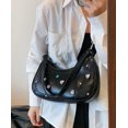 thumbnail image 2 of Kukuzhu Rhinestone Women Hobo Tote Bag Chic Shiny PU Shoulder Bag Handbag Party Elegant Purse, 2 of 5