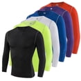 thumbnail image 3 of Ropa deportiva de manga larga de secado rápido para fitness, ropa de compresión para fútbol, baloncesto, ropa para correr, mallas elásticas transpirables que absorben el sudor, 3 of 3