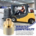 thumbnail image 2 of 2 Pack Forklift Connector Female 7141F, Propane Tank Adapter, 1-1/4Inch Inlet X 1/4Inch NPT Outlet with 4 Rubber O Rings, 2 of 5