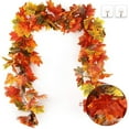 thumbnail image 3 of CNKOO 3PCS Artificial Maple Leaf Wall Hanging Decoration Fake Rattan Plant String Craft Party Simulation Vine Garland, 3 of 8