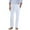 White, variant on Kureaily Men's Casual Beach Pants Elastic Light Summer Pants