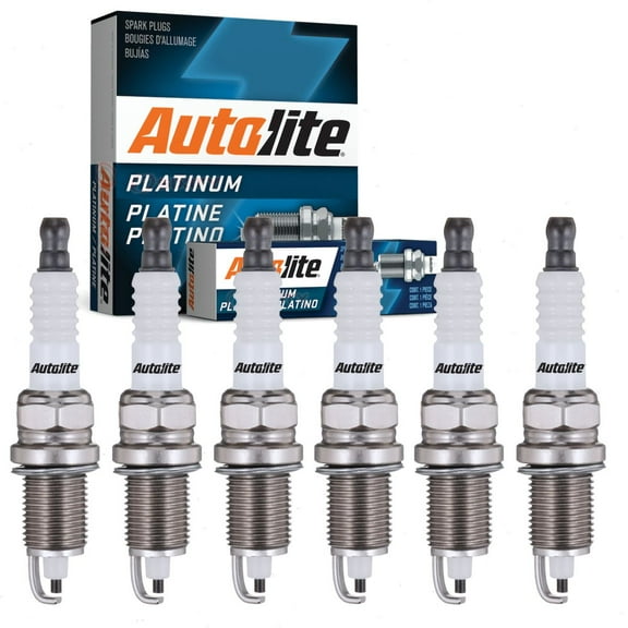 6 pc Autolite Platinum Spark Plugs compatible with Jeep Grand Cherokee 4.0L L6 1993-2004