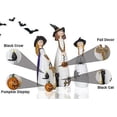 thumbnail image 3 of Halloween Witch Decorations Figurines, Classic Witches Hats, Cat And Pumpkins, 3 of 4