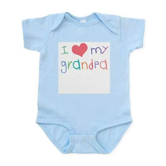 CafePress - I Love My Grandpa Infant Bodysuit - Baby Light Bodysuit, Size Newborn - 24 Months