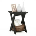 thumbnail image 4 of Furinno Modern Simplistic Criss-Crossed End Table, Side Table, Black Espresso, 4 of 5