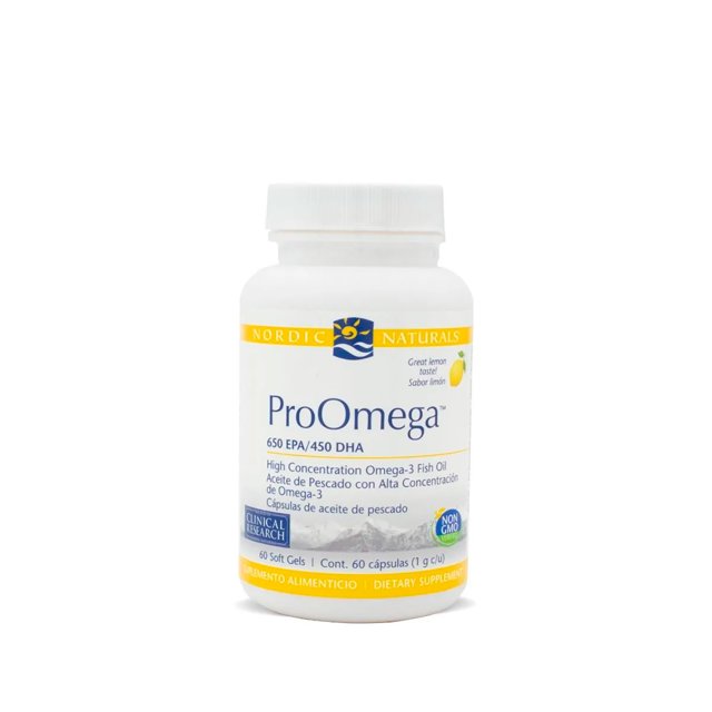 Pro Omega Aceite Pescado Omega 3 Nordic Naturals Limón 60 C Nordic Naturals 106707003