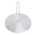 thumbnail image 1 of Stainless Steel Heat Diffuser Converter with Detachable Handle, Round Induction Adapter Plate for Gas Stove Glass Cooktop, Heat Diffuser Plate for Iron Pan Ceramic Pot, 1 of 7