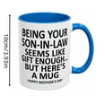 thumbnail image 3 of Outdor Funny ’s Day Coffee Mug From Humorous Sarcastic Quote Ceramic Cup Two Tone Red And White Mug Unique For In Law For Birthday Holiday And Occasions, 3 of 5