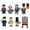 C, variant on Horror Minifigure Building Block, Ghostface Jason Chucky Horror Action Figure Building Halloween Educational Toys Collection Gift Holiday 8PCS Set A