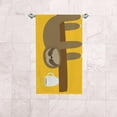 thumbnail image 6 of 2 Pack Premium Hand Towels - Ultra Soft & Highly Absorbent - Sloth Love Coffee Absorbent Washcloths for Bathroom Hotel Kitchen 30x15in, 6 of 6
