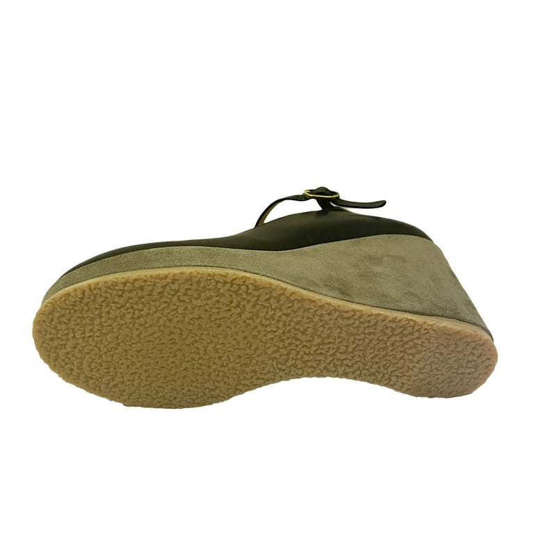 A.P.C. Women s Mary Jane Wedges US 9 Navy Blue Walmart