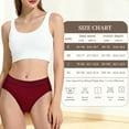thumbnail image 6 of Gingprous Women's Cotton High Cut Underwear Sports Women's Panties Soft Elastic Waistband Comfortable Pure Cotton Briefs 4 Pack, 6 of 8