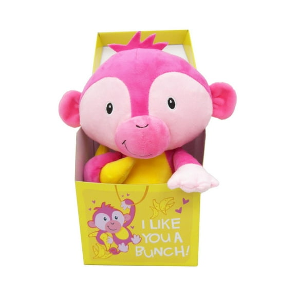 peluche dans la boîte-singe