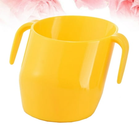 LEORX Infant Training Cup Training Cup Yellow PP Plastic 1Pcs Ergonomic Design