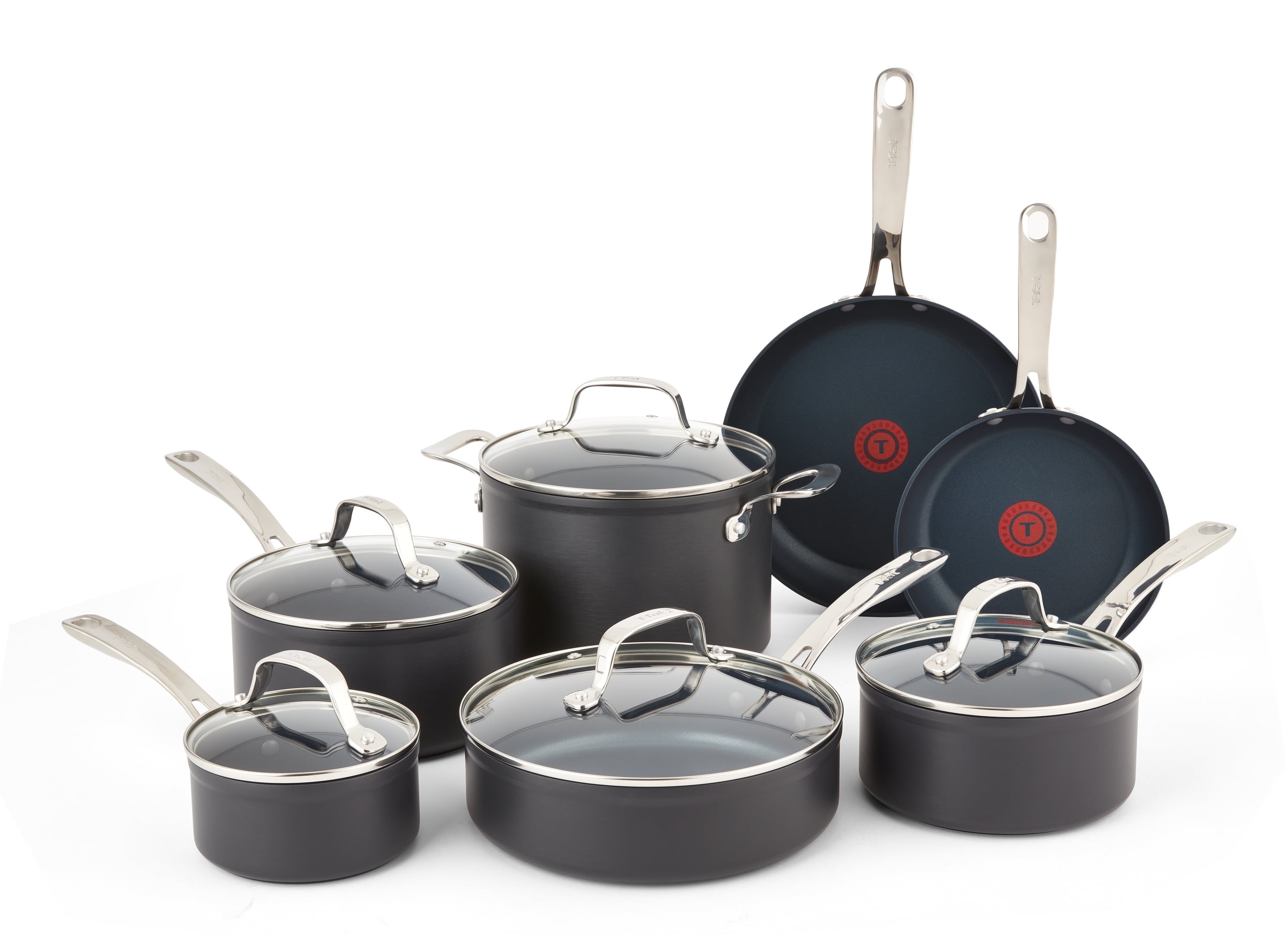 T-fal Platinum Hard Anodized, Nonstick Cookware Set, 12 Piece