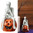 thumbnail image 2 of PEIXUN Ensemble de Figurines Squelette & Citrouille en Résine Voir Écouter Ne Pas Dire Mal Maison Décorations d'Halloween, 2 of 9
