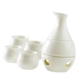thumbnail image 4 of Juego de sake de cerámica con calentador, botella de sake de tradicional, 4 tazas de cerámica para bar, cumpleaños, amigos y ., 4 of 8