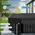 thumbnail image 3 of Slsy Hot Tub - 75"L X 75"W X 25"H Inflatable Hot Tub, 4-6 Person Portable Blow Up Hot Tub Square Portable Outdoor Spa with 130 Bubble Jets, Built in Heater Pump, 2 Filter, 3 of 9