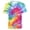 a-S18534, variant on FINALGANG Mens Short Sleeve Tie Dye Spiral Print TShirts Colorful Gradient Crewneck Loose Fit Tees For Summer Beach Daily Wear Multicolor S