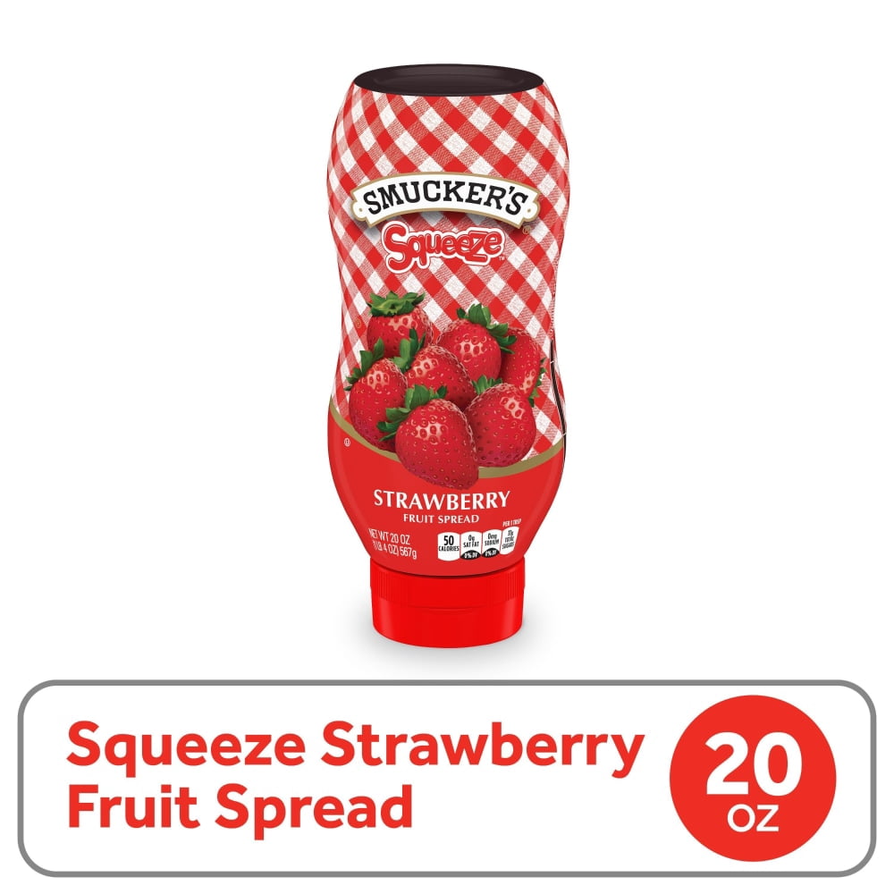 Smuckers Strawberry Squeeze Fruit Spread 20 oz - 5 Pack