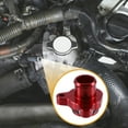 thumbnail image 3 of Unique Bargains 1 Set 11537541992 Car Engine Coolant Hose Fitting with Clamp for BMW 330i 330xi 2006 Aluminum Red, 3 of 6