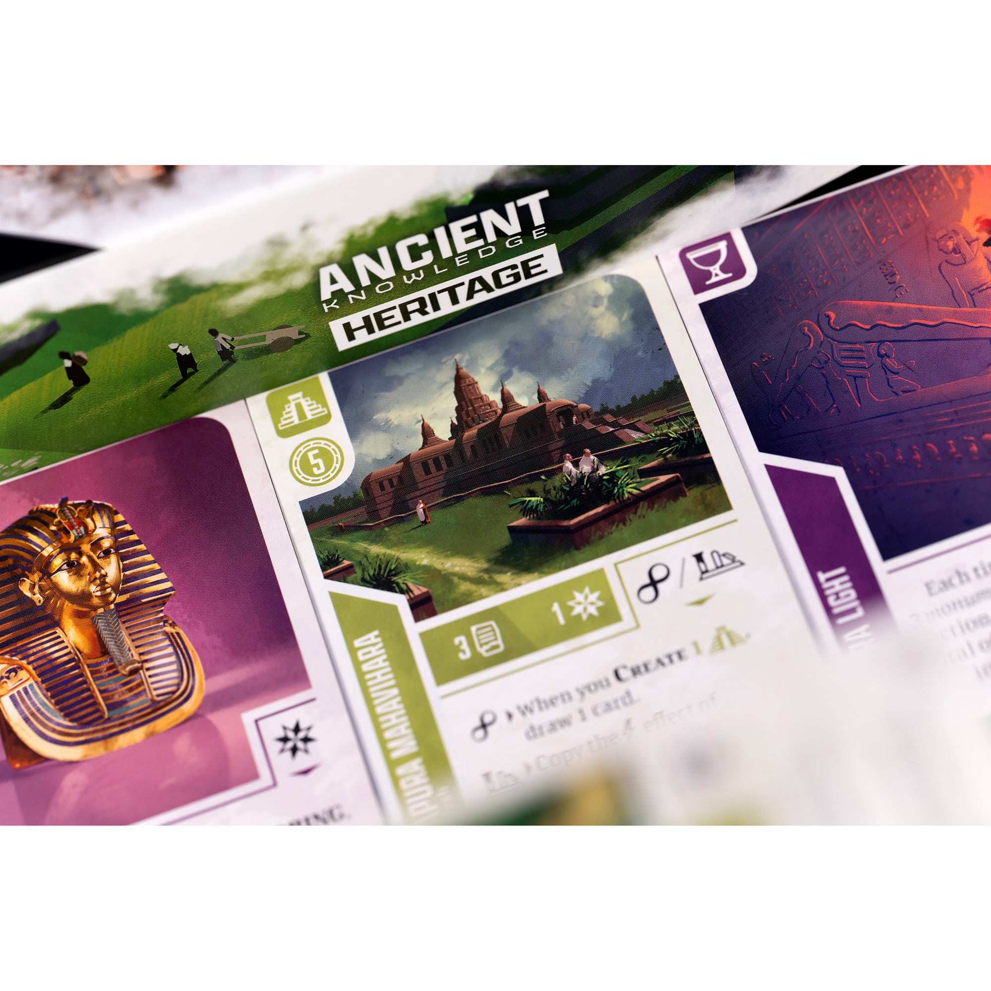 IELLO: Ancient Knowledge Heritage - Strategy Card Game Expansion, Tableau Building Board Game, New Cards & Effects, Ages 12+, 1-4 Players, 60 Min