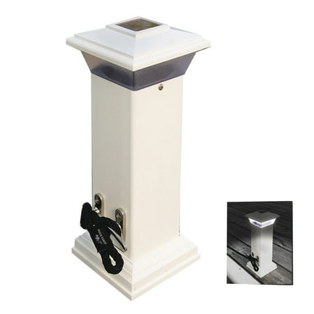 Falcon Mooring - DOCK EDGE CLEATLITE SOLAR DOCK LIGHT W/ SS MOORING CLEAT 12